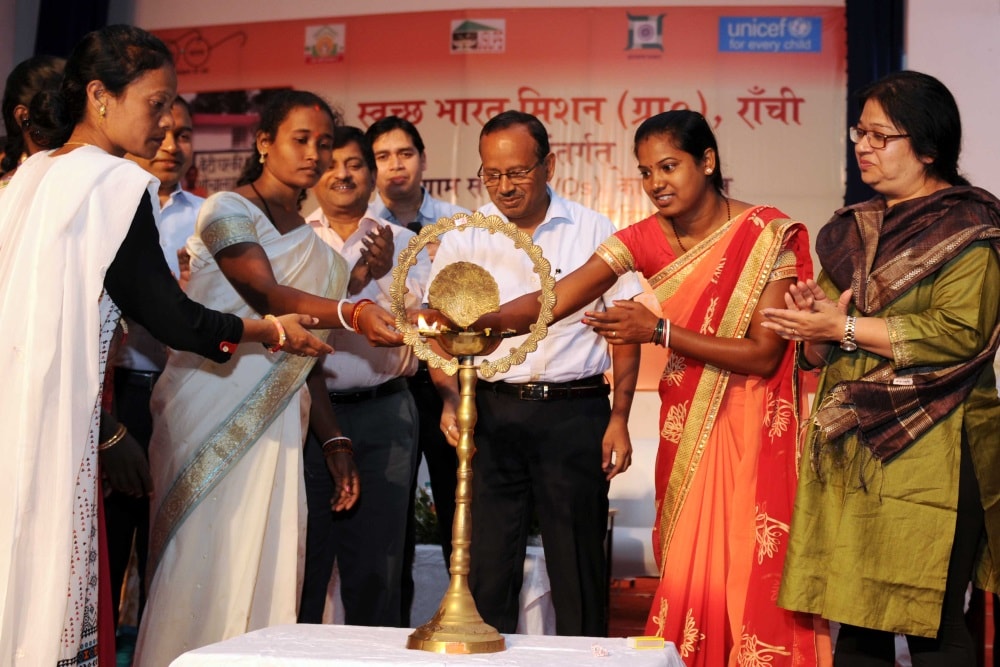 Women SHG members support Swachh Bharat Mission in Ranchi