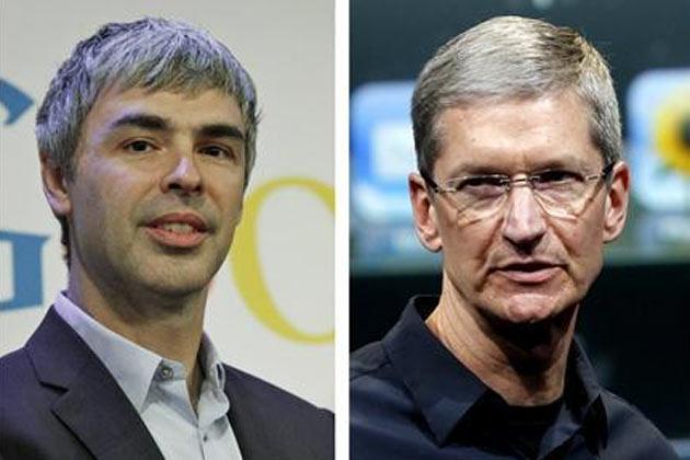 Google,Apple CEOs hold secret patent talks