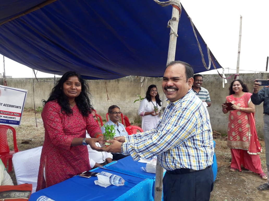 ICAI, Ranchi Chapter ने किया वृक्षा-रोपण कार्यक्रम