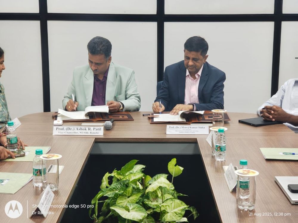 NUSRL-Ranchi-signed-MoU-with-Symbiosis-Law-School-Pune-and-Dharmashastra-National-Law-University-Jabalpur