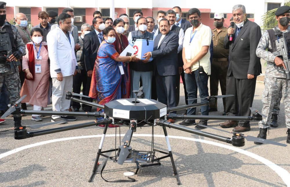 India launches aerial delivery of Covid-19 vaccine through Octacopter drones
