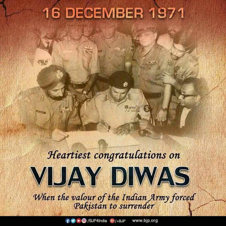 <p>Heartiest congratulations on Vijay Diwas</p>
