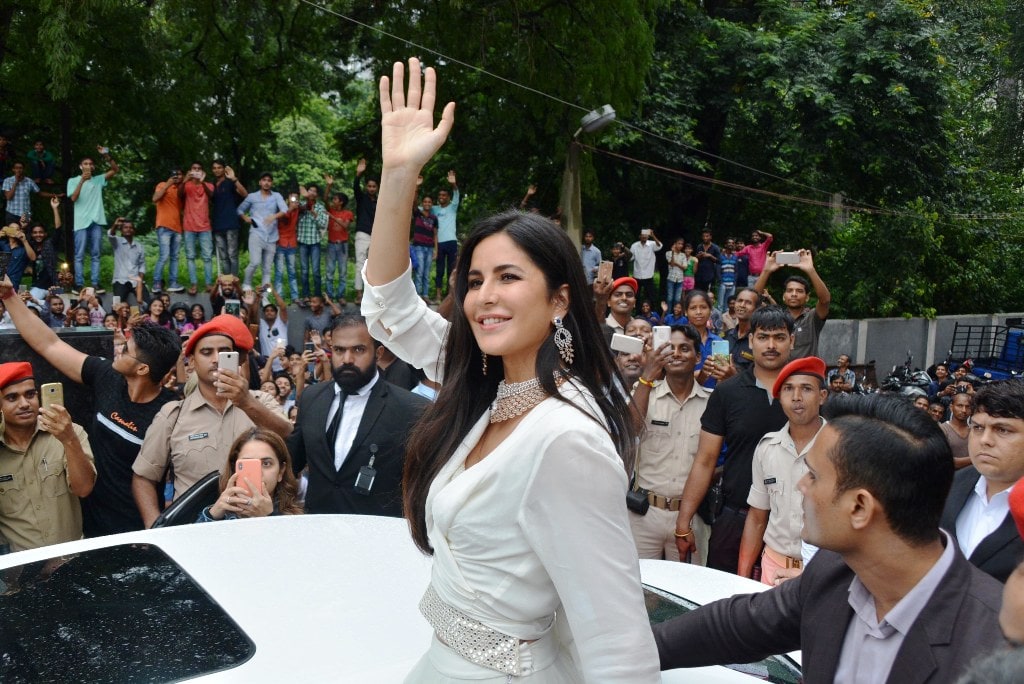 <p>Actress Katrina Kaif during the inaugural ceremony of a jewelry shop in Ranchi on Sunday.</p>
