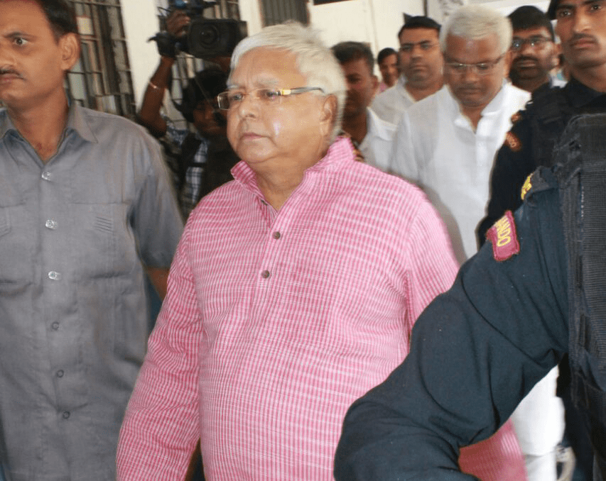<p>Lalu Yadav who appeared in the Special CBI Court in fodder scam case in Ranchi this morning when his family members including son Tejaswini and Rabri screamed against Nitish Kumar…