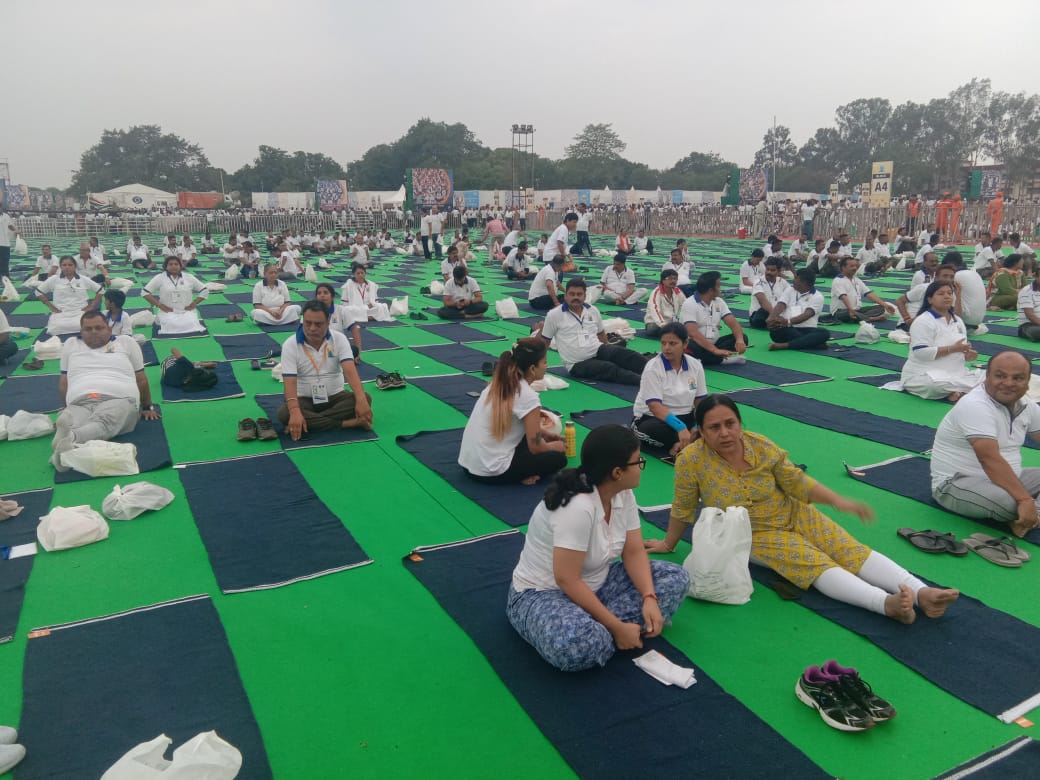 <p>In order to participate in the 5th International Yoga Day, people started reaching Prabhat Tara Ground main event venue from morning 3:00 am onwards on Friday 21st June 2019. Approximately…