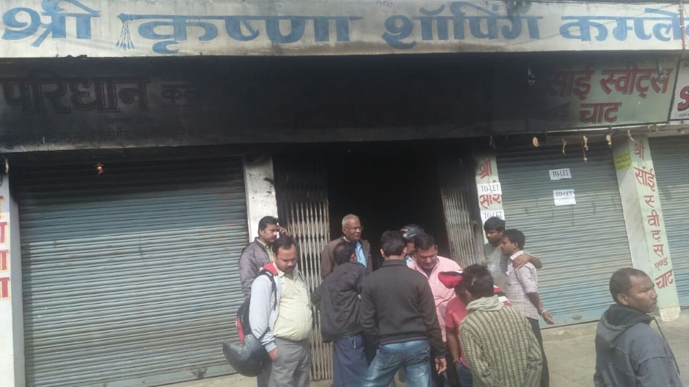 <p>Several shops of Birsa Chowk's Krishna Complex gutted in fire on Friday morning. Its suspected that a short circuit may have started the fire.</p>
