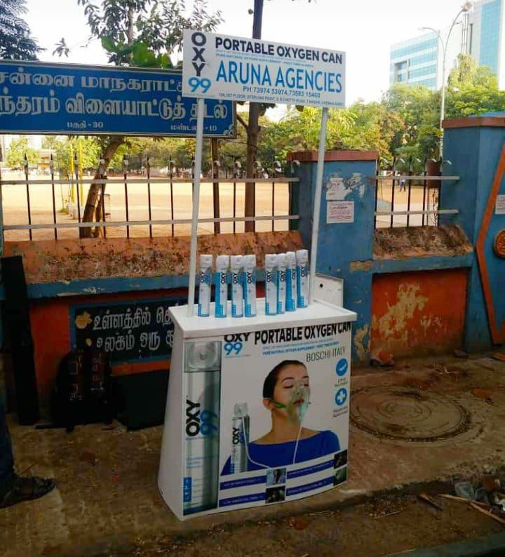 <p>Oxygen is on sale at road side in Chennai. Already is on hot sales through Flipkart. 6 litre of oxygen is available for Rs. 635. Future is coming so fast....Only solution to save…