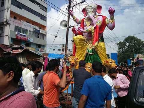 <p>For the fifth condequitive year,Amar Club in Hinoo,Ranchi is organising Ganesh Puja.The entire area was beutified and colourful lights have illuminated the site.</p>
