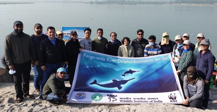 <p>Happy to note the 1st range-wide river dolphin population estimation by @moefcc  & Wildlife Institute of India in Ganga (Bijnor, Kanpur) in collaboration with…
