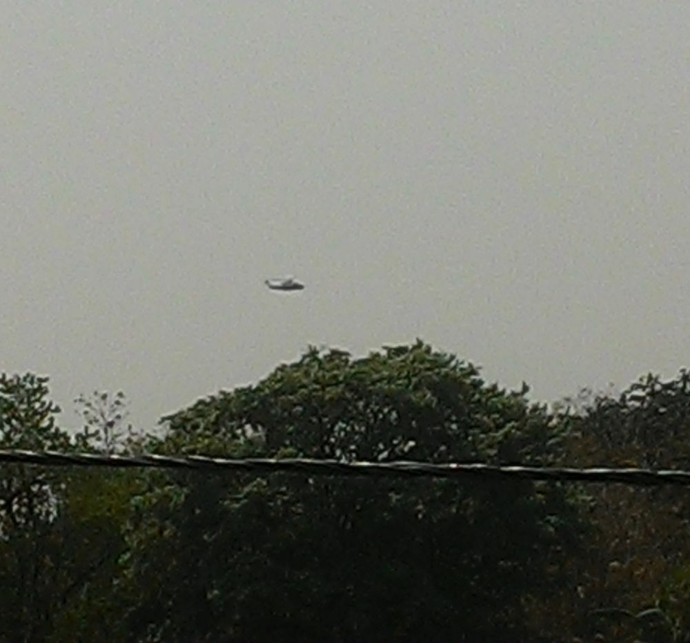 <p>A helicopter carrying Khunti Lok Sabha candidate Arjun Munda lands at Birsa College helipad. Arjun Munda is slated to file his nominaton papers later today.</p>

