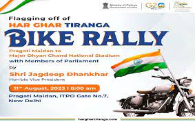 Vice President Jagdeep Dhankhar flags off ‘Har Ghar Tiranga’ Bike Rally of MPs 