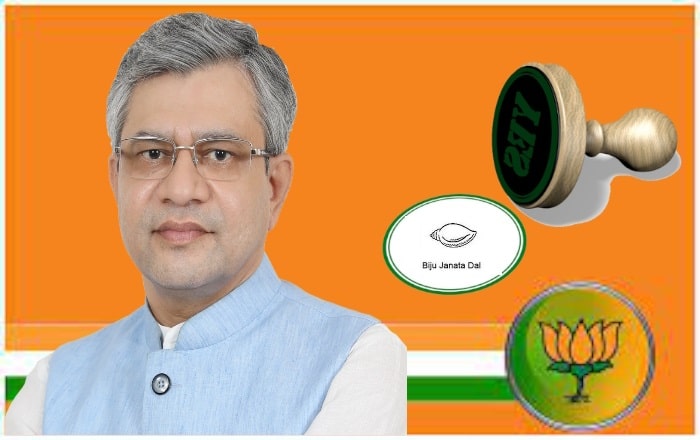 bjd-to-back-bjp-rs-candidate-ashwini-vaishnaw-in-odisha