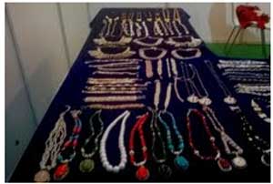 Tribal jewellery attract visitors at JHARCRFT Pavalion in New Delhi