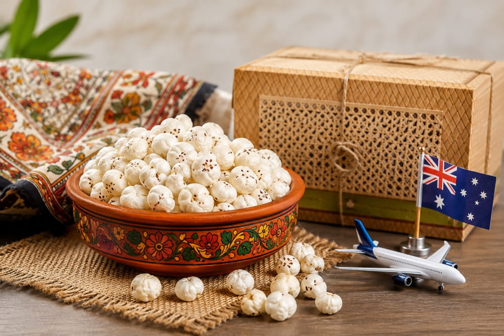 gi-tagged-mithila-makhana-from-bihar-exported-to-australia