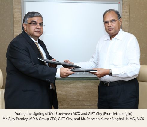 MCX signs MoU to establish an international exchange with IFSC