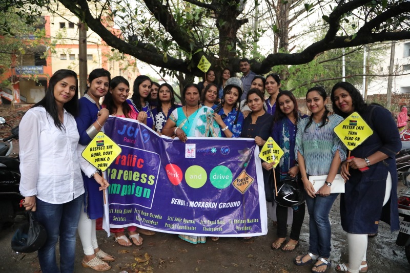 JCI women members hold Traffic Awareness camp in Ranchi