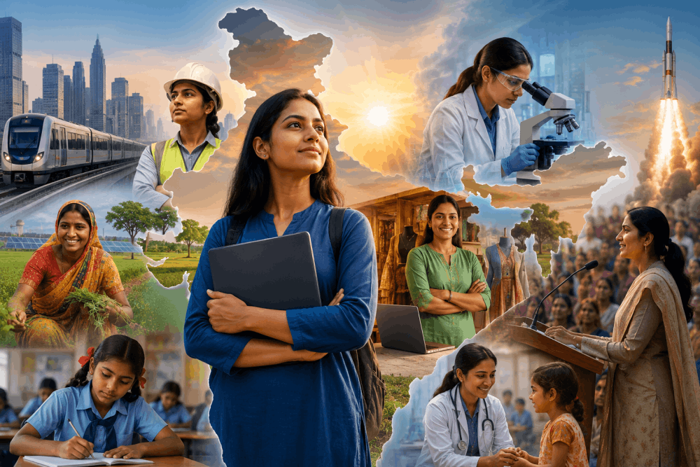 Whither Women in India! Pushing Development,Highlights A Report
