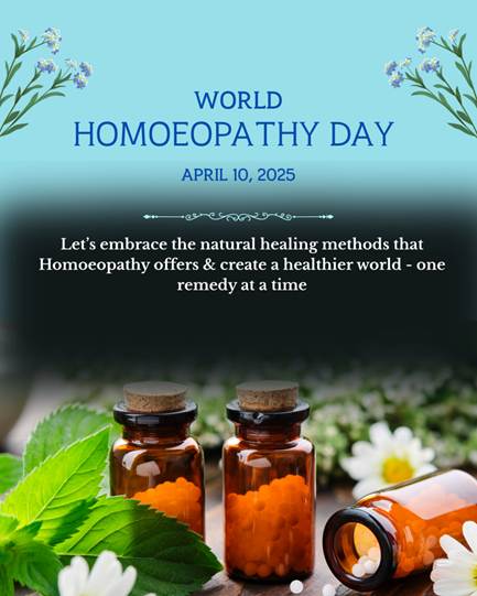 World Homoeopathy Day-Homoeopathy in India: Tradition, Trust, and Tomorrow