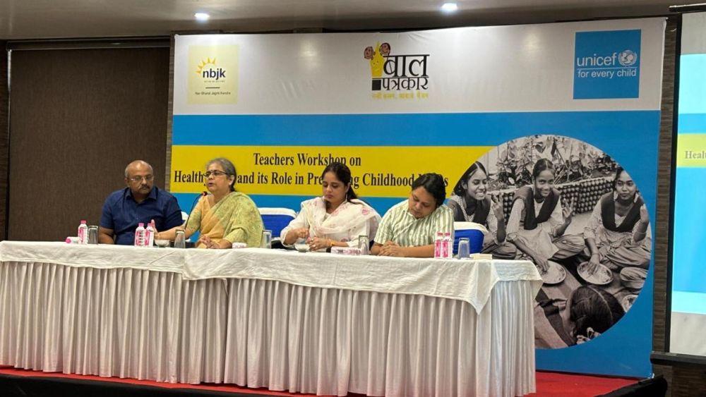 UNICEF Jharkhand organized Workshop for Teachers on Healthy Diets & its role in preventing Childhood Non-Communicable Diseases