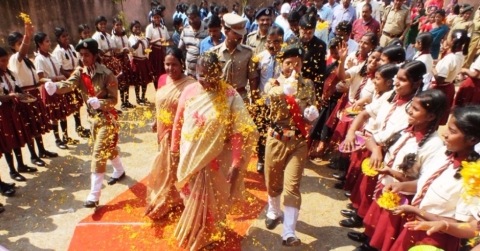 Jharkhand Governor visits University & School in Dumka
