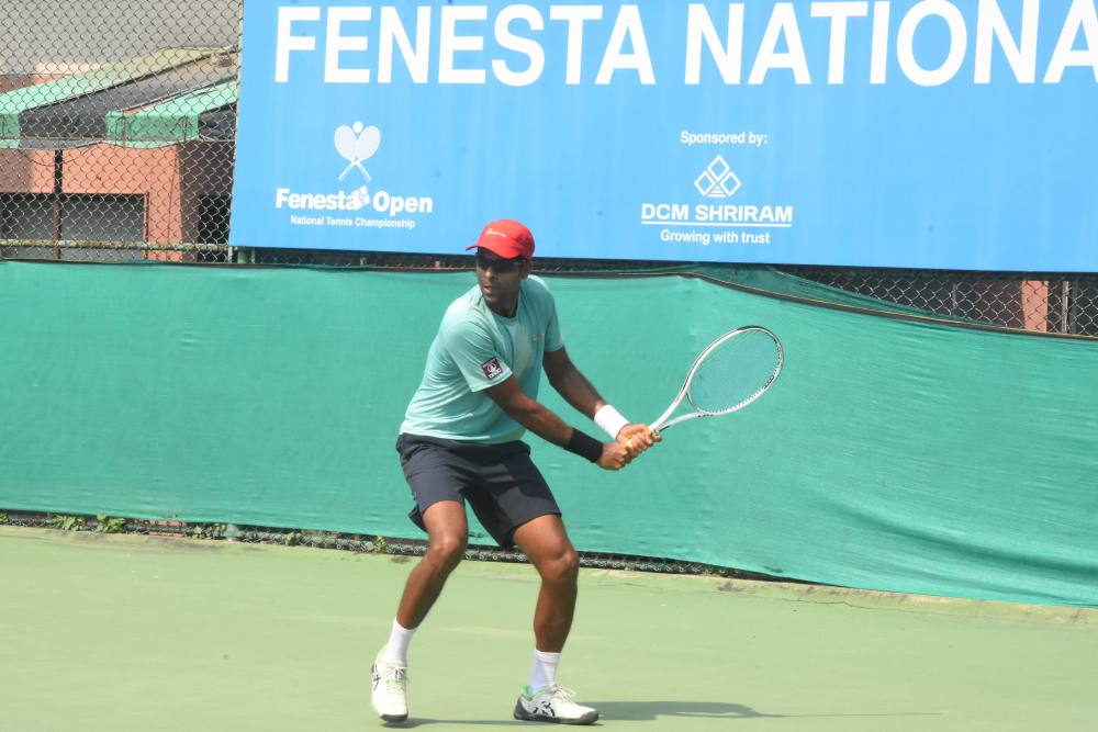 Veteran Vishnu Vardhan knocks Prejwal Dev out of the Fenesta Open National Tennis