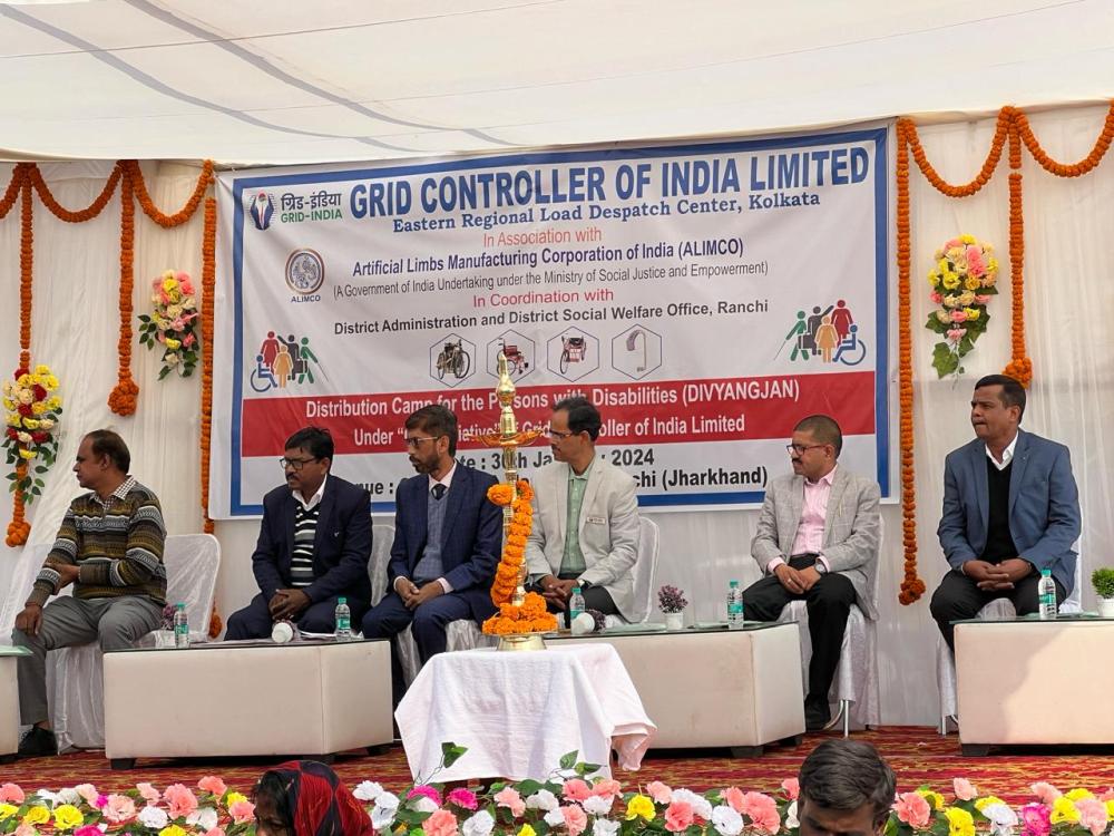 Grid Controller of India Limited organizes CSR Distribution Camp for Persons with Disabilities