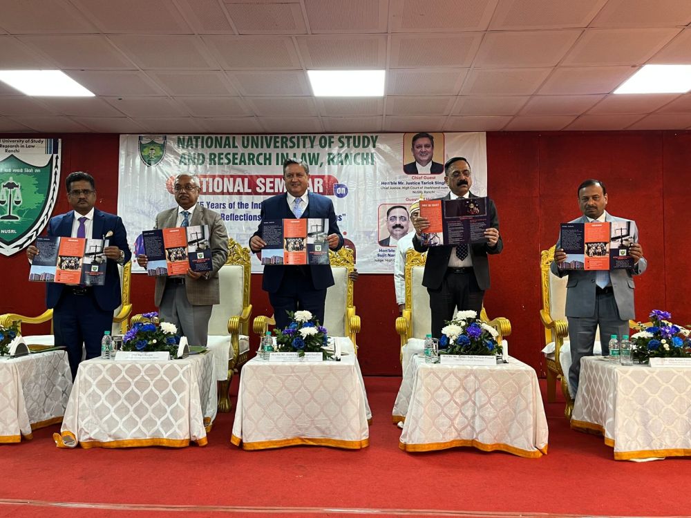 Seminar at NUSRL Ranchi: Chief Justice Tarlok Singh Chauhan Highlights Future Constitutional Challenges 