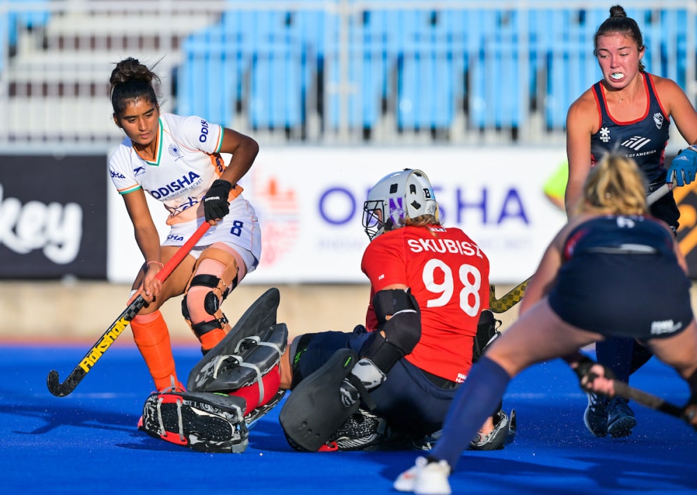 India beat USA 2 - 2 (3 - 2 SO) to finish ninth at the Hockey Women’s Junior World Cup 