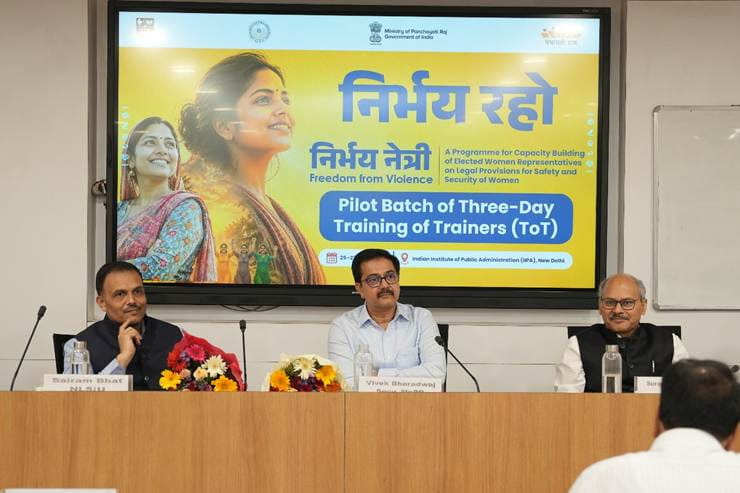  Women Safety in Rural Areas: How?Training of Trainers Programme under ‘Nirbhay Raho’ programme of the Panchayat Raj Ministry 