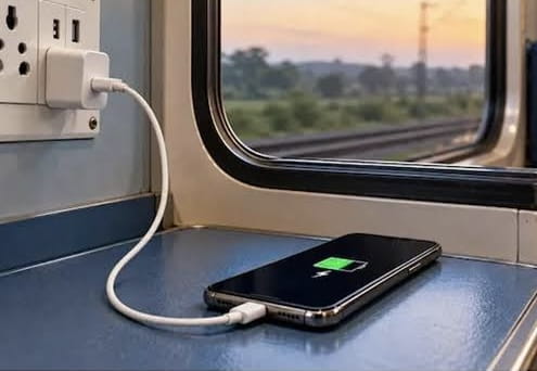 Indian railways switches off charging sockets of mobile phone and laptop from 11 pm to 5 am
