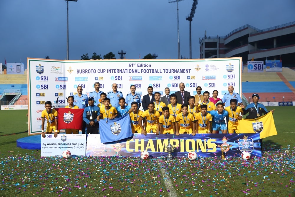 Football: Heirok School, Manipur beat Jharkhand's Barway School to win 61st Subroto Cup Boys U-14 title
