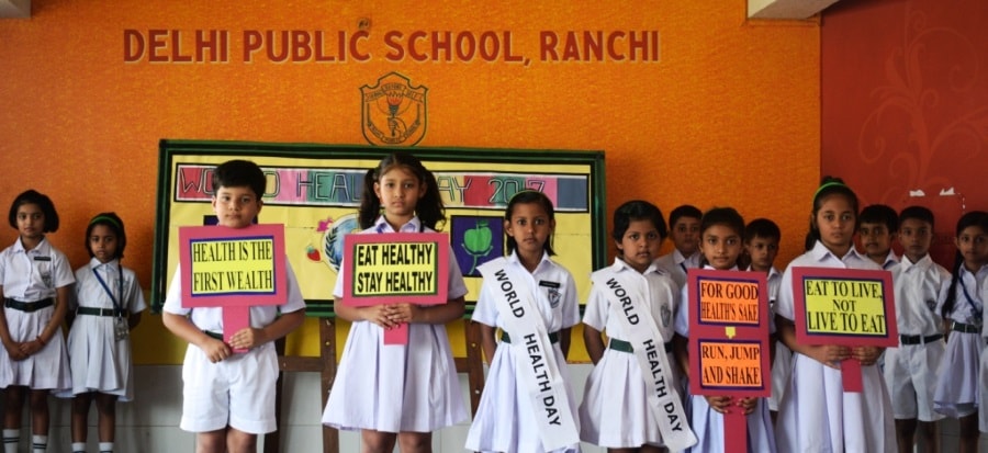 Tiny Tots of DPS Ranchi celebrate World Health Day