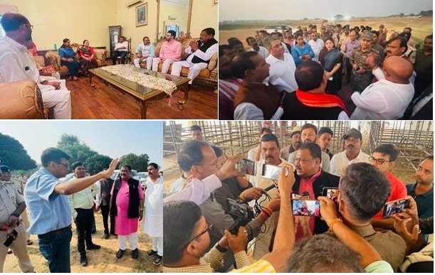 Jual Oram takes stock of preparations at Janjatiya Gaurav Diwas celebration at Jamui