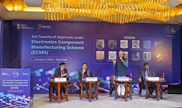 Centre approves 22 proposals  of Electronics Component Manufacturing Scheme 