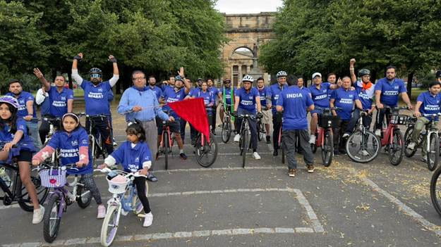 jharkhand-cyclists-in-cheers-as-indian-diaspora-hold-cycling-rally-in-glasgow
