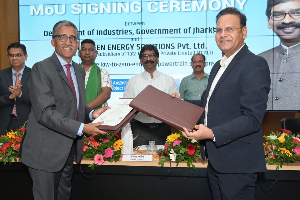 MoU signed for setting up country’s first hydrogen fuel-related plant in Jamshedpur 