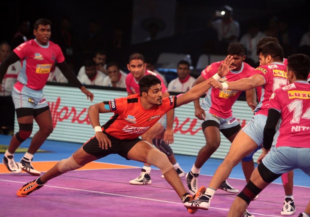 VIVO Pro Kabaddi Season 5: U Mumba beat Jaipur Pink Panthers 36-32 in a thrilling encounter