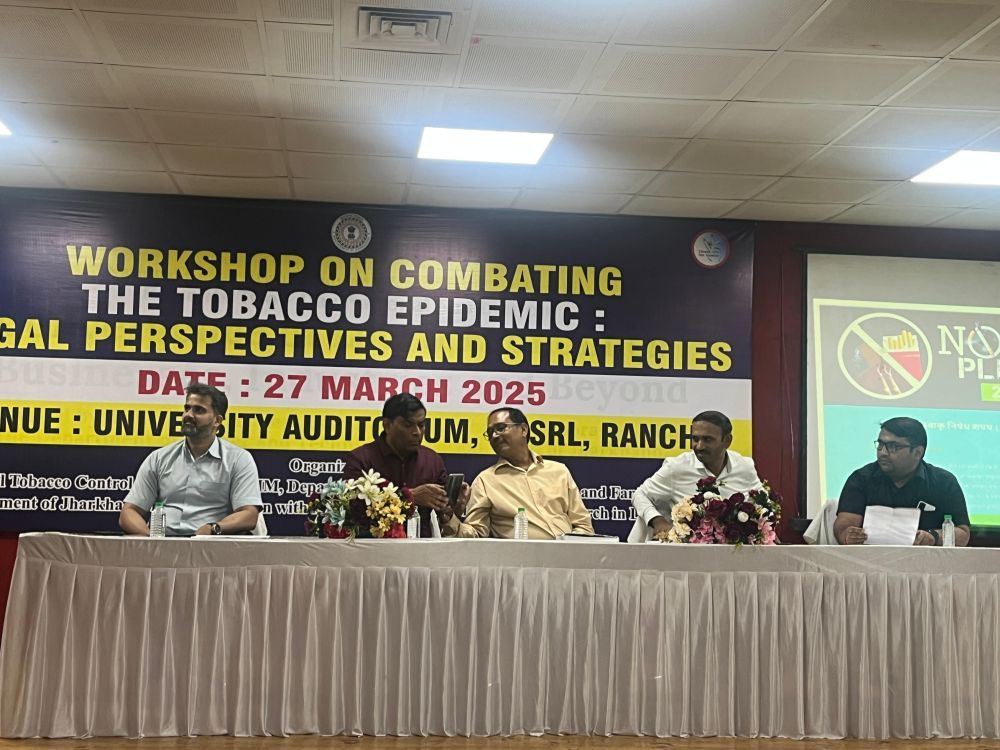 Workshop Against Tobacco Use Held at NUSRL; Holds Discussion on Legal Perspectives and Strategies