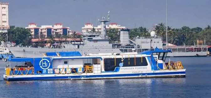 Behind the News:India's First indigenous fuel cell vessel kick starts new navigation channel in  Varanasi