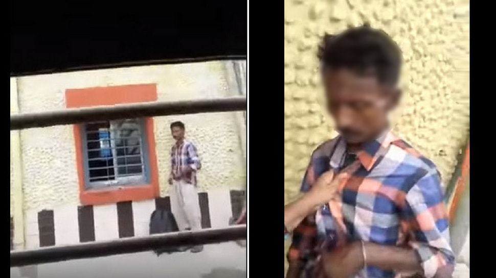 Woman shows man masturbating at a railway station live on Facebook