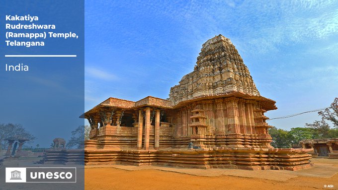 Telangana based Rudreswara Temple  inscribed on UNESCO’s World Heritage List