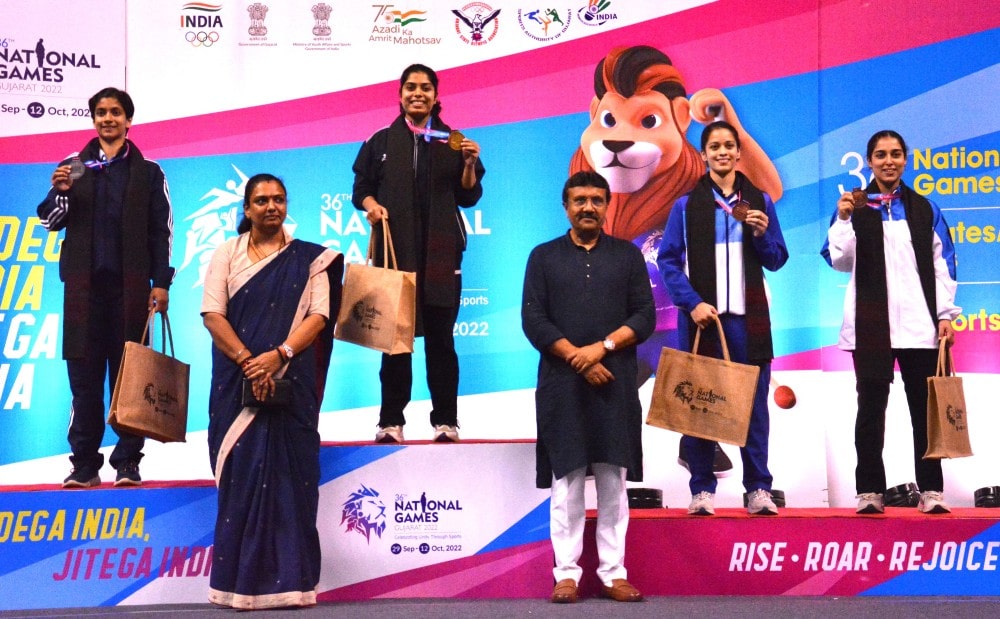 36th National Games: Sai Praneeth,  Aakarshi claim titles, Services dominate medal tally 