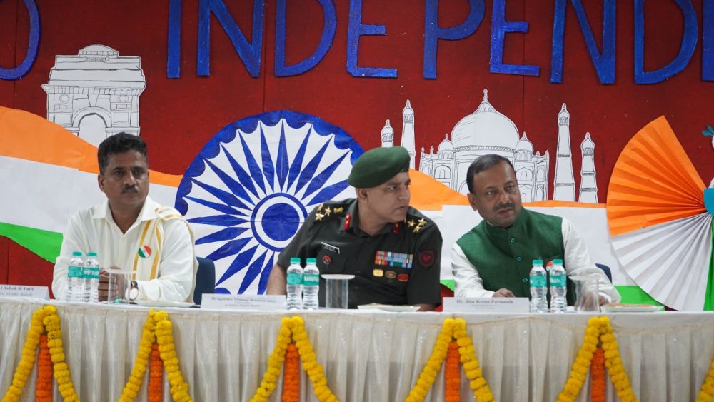 brig-manoj-kumar-jha-unfurls-national-flag-at-nusrl-ranchi-tells-students-to-dream-big