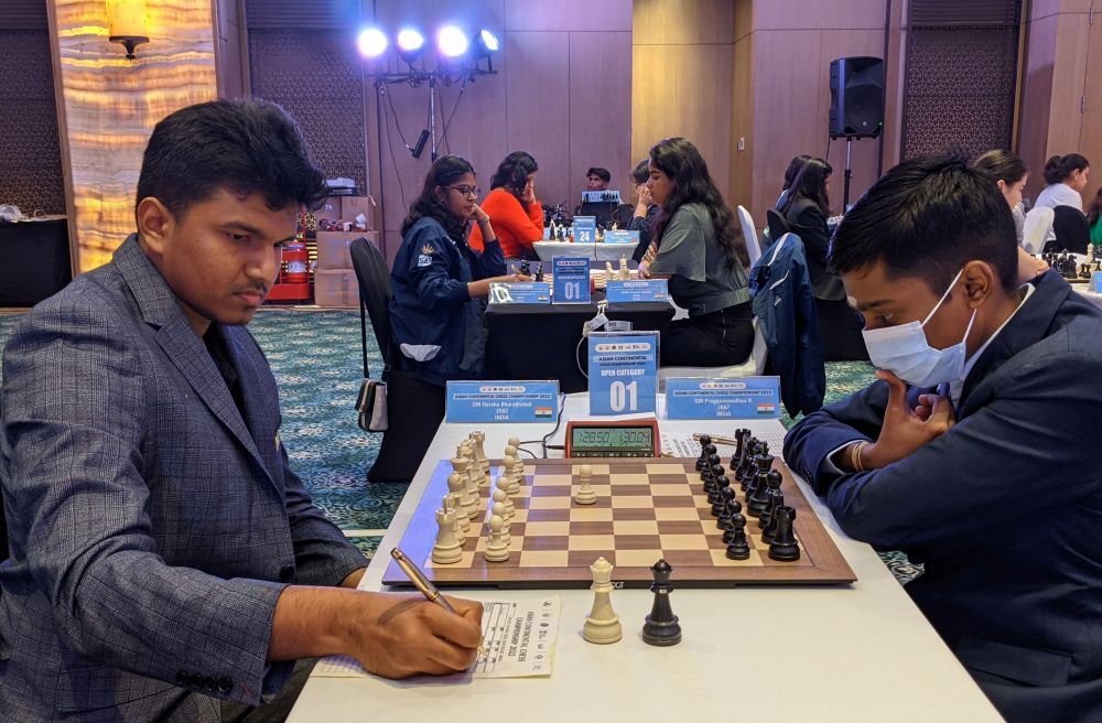 Chess: Harsha maintains, remains sole leader; Nandhidhaa leads the Women section