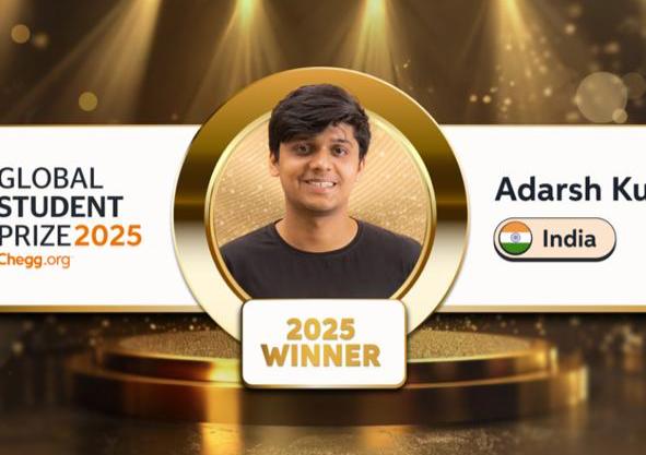 Single mother’s son from Bihar Adarsh Kumar wins Global Student Prize 2025 Winner