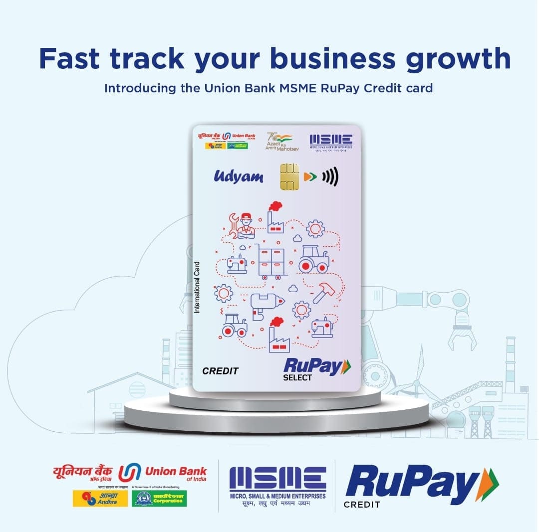 Union Bank MSME RuPay Credit Card Launched