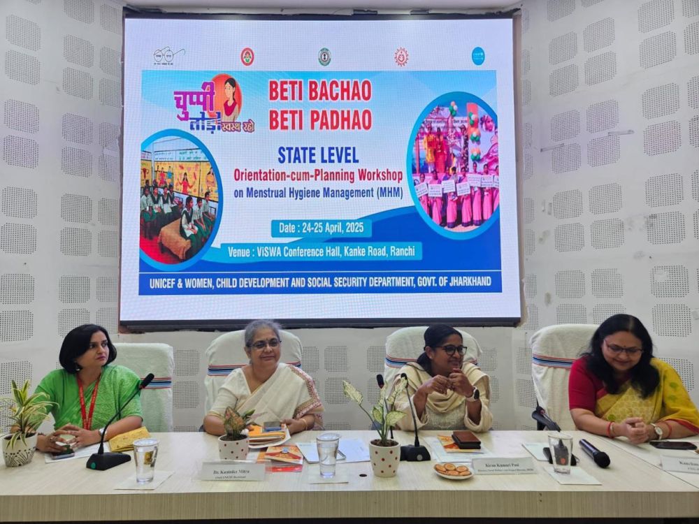 UNICEF joined hands with DWCD, Government of Jharkhand to strengthen MHM interventions in Jharkhand