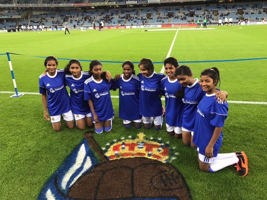 Real Sociedad of Spain train Jharkhand girls in football