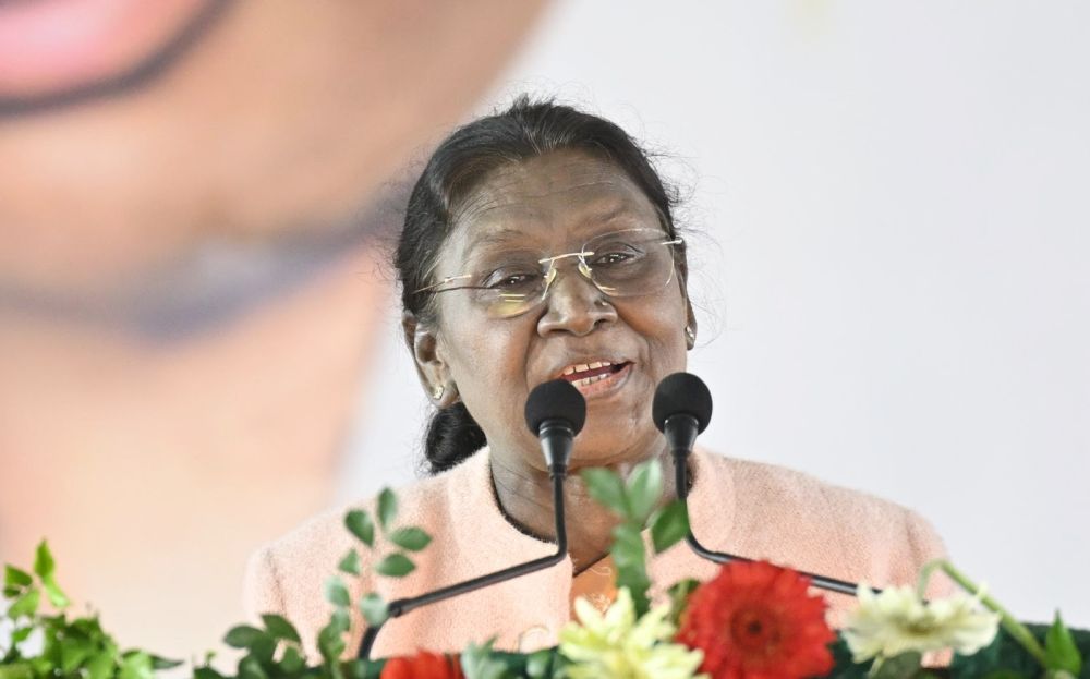 President Droupadi Murmu graces the 22nd Parsi Maha and the centenary celebrations of Ol Chiki at Jamshedpur 