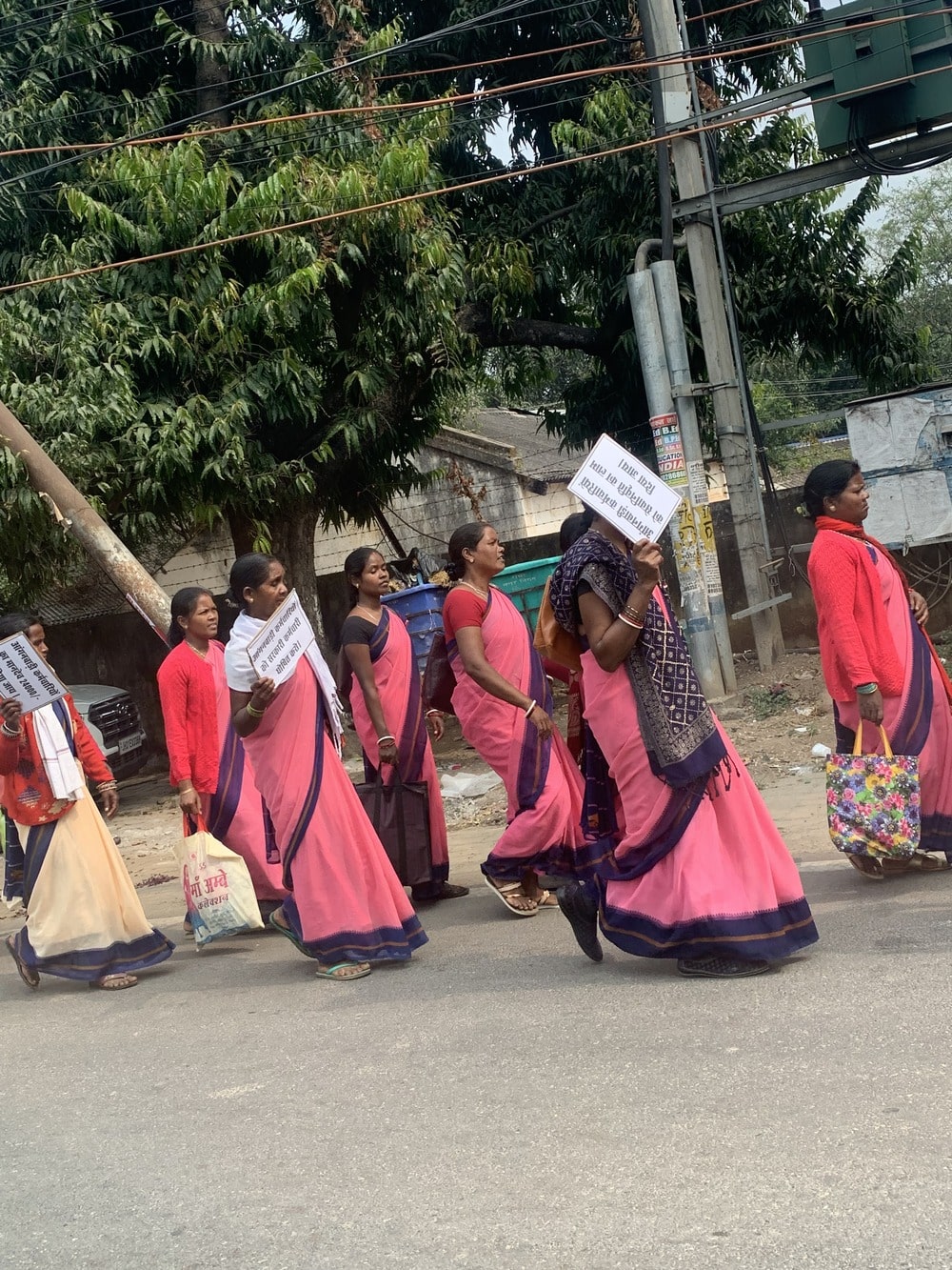 Jharkhand:Anganwadi workers protest for wage hike in Ranchi